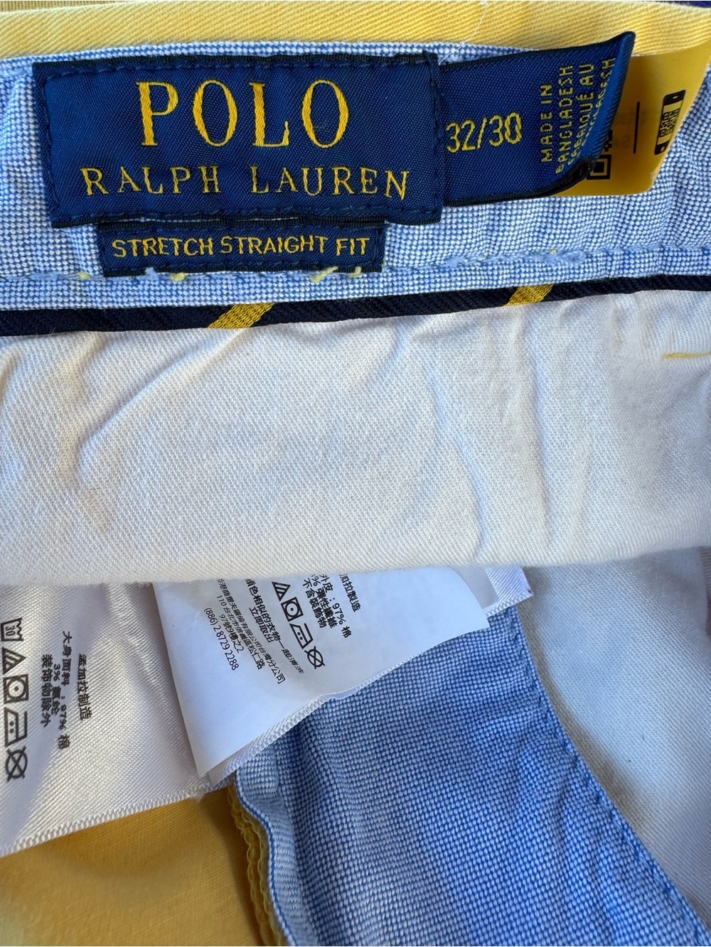 Ralph Lauren The Polo Chino Yellow 32x30 - Picture 4 of 6
